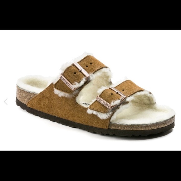 birkenstock arizona shearling size 39
